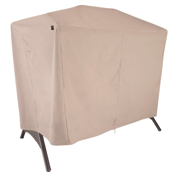 Modern Leisure Chalet 2-Seat Patio Canopy Swing Cover, 87 in. L x 64 in. W x 66 in. H, Beige 2922